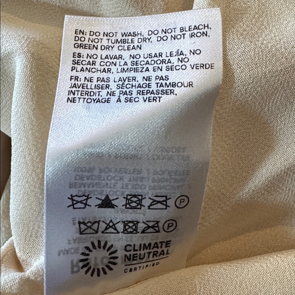 Reformation Laila Dress Beige Brans New - Picture 7 of 7